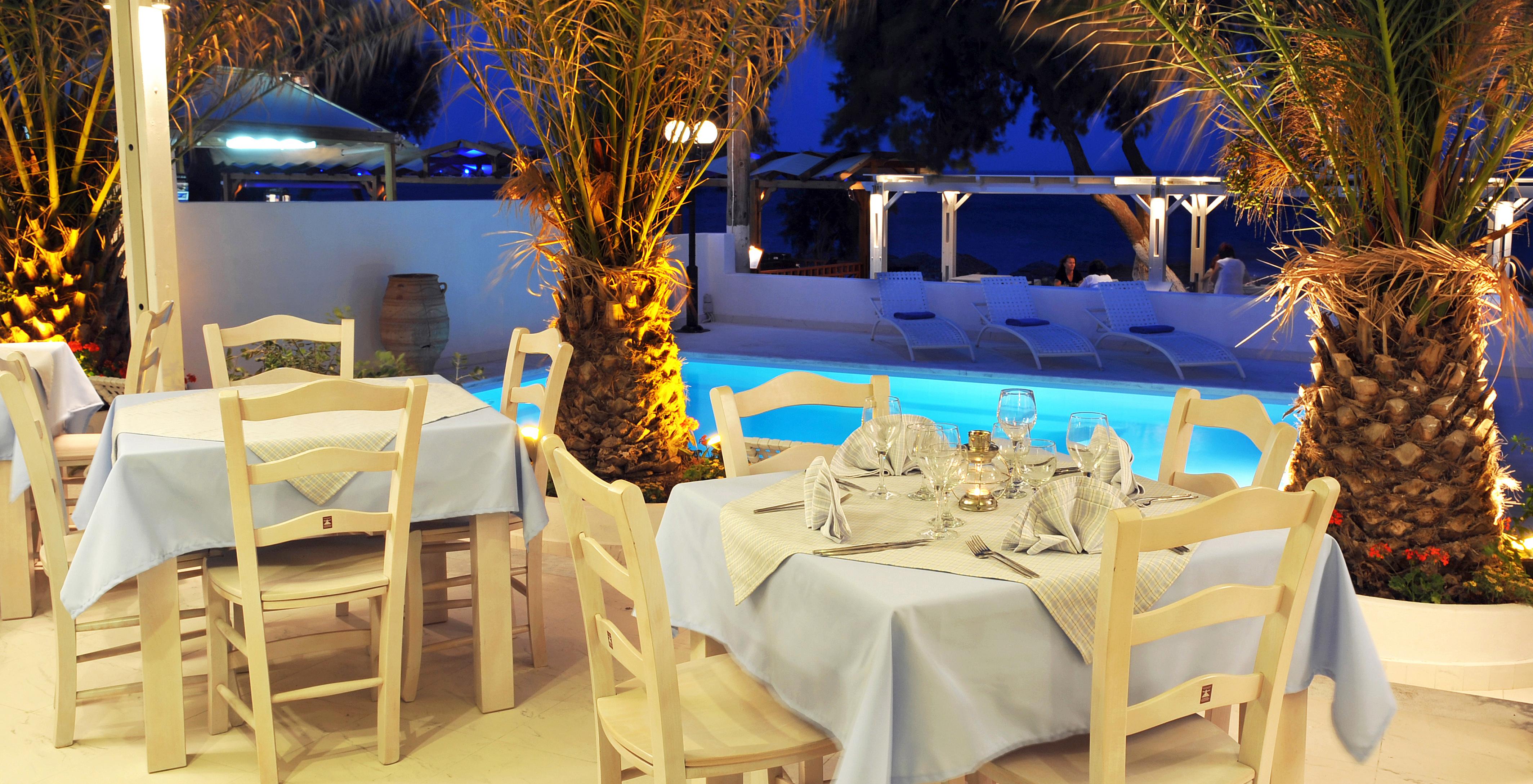 Alesahne Beach Hotel Kamári Restaurant foto